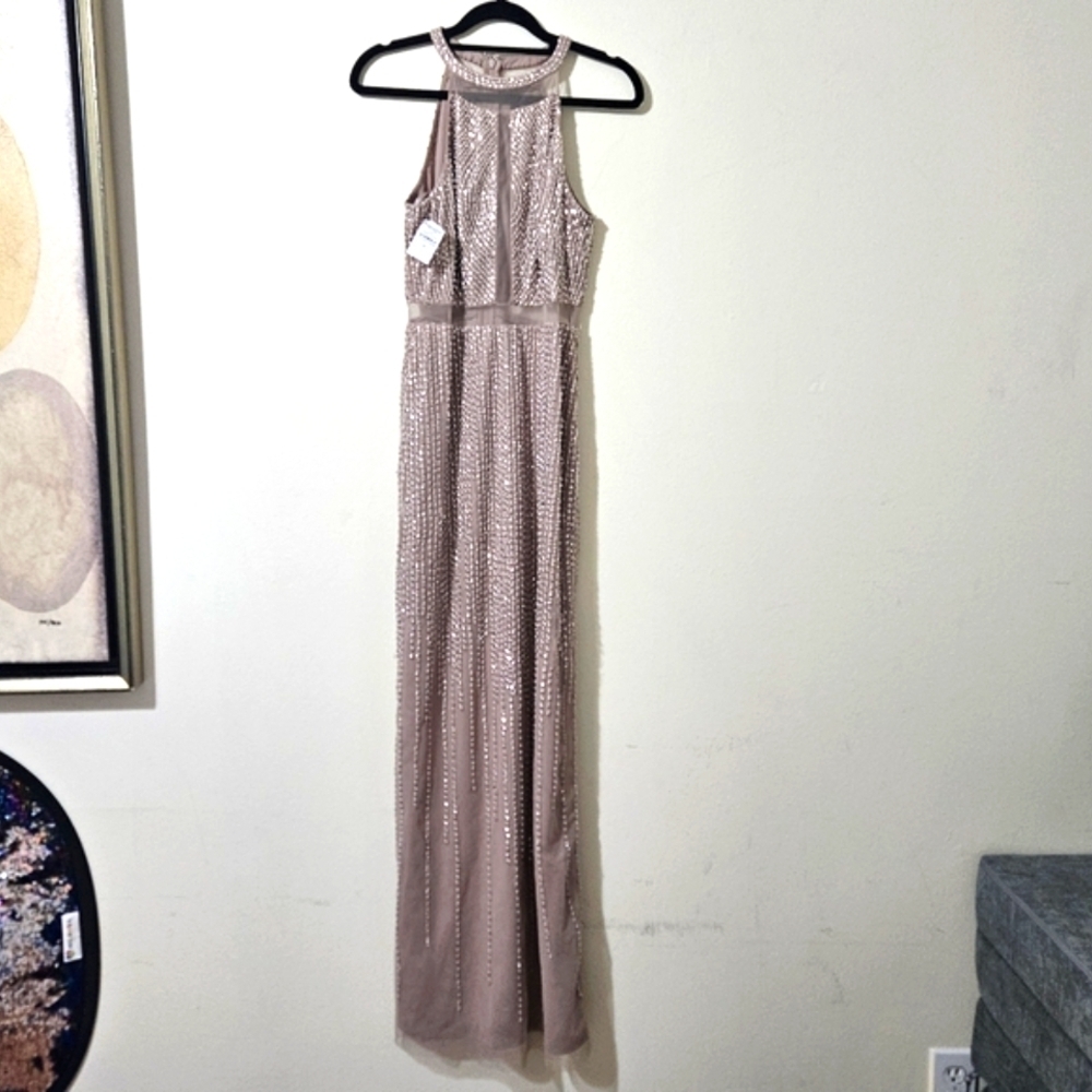 Aidan Mattox Beaded Gown NWT!